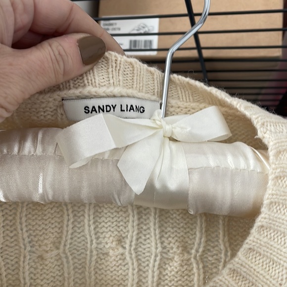 Sandy Liang Half Sweater Panna Cotta M - Picture 6 of 9